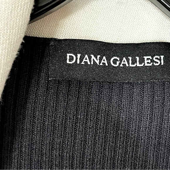 Diana Gallesi Gray White Open Front Cardigan - Picture 2 of 3